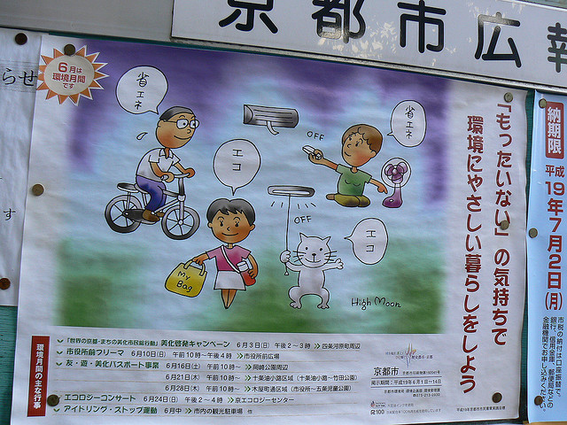 Drawing of some energy saving tips