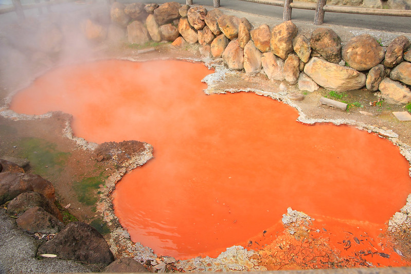 Bloody Hell Pond in Beppu City