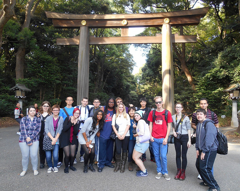 Brittney at Meiji Shrine culture trip.
