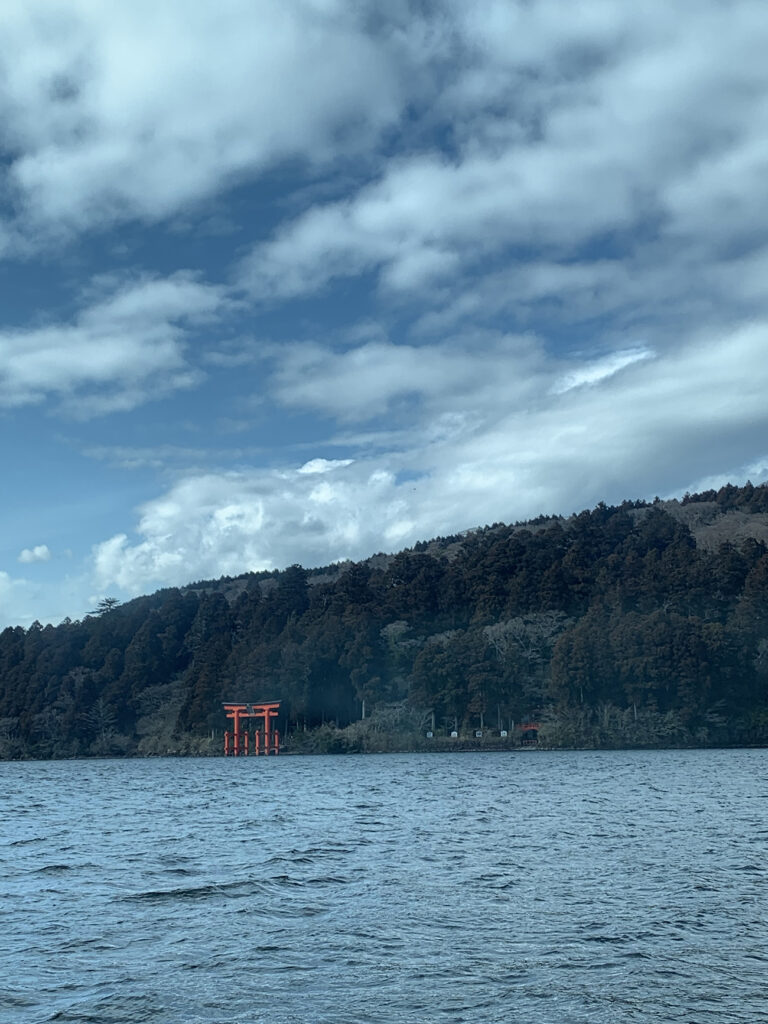 torii gate of Hakone Shrine